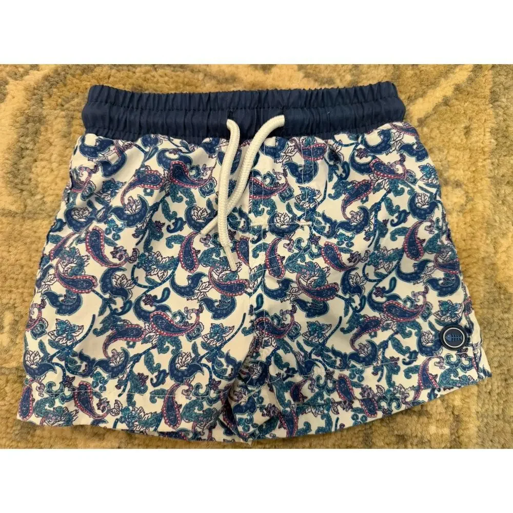 Sfera Baby Boys Paisley Short length Swim trunks Lined 6-12 Months